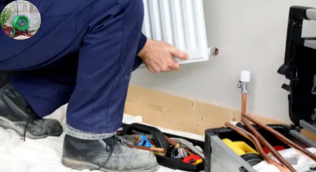 how to flush a house radiator with a garden hose