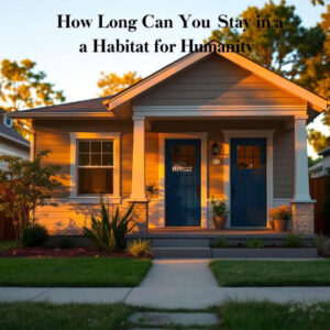 how long do you have to live in a habitat for humanity house