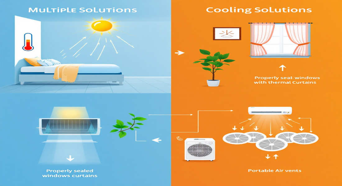 how to fix hot room in house