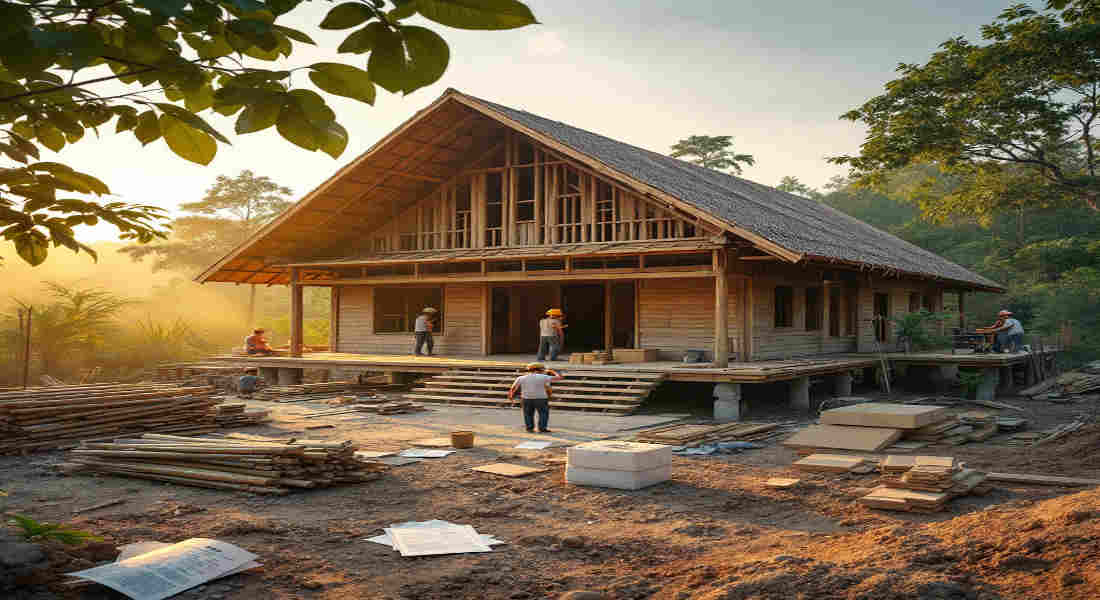 how much does it cost to build a house in laos