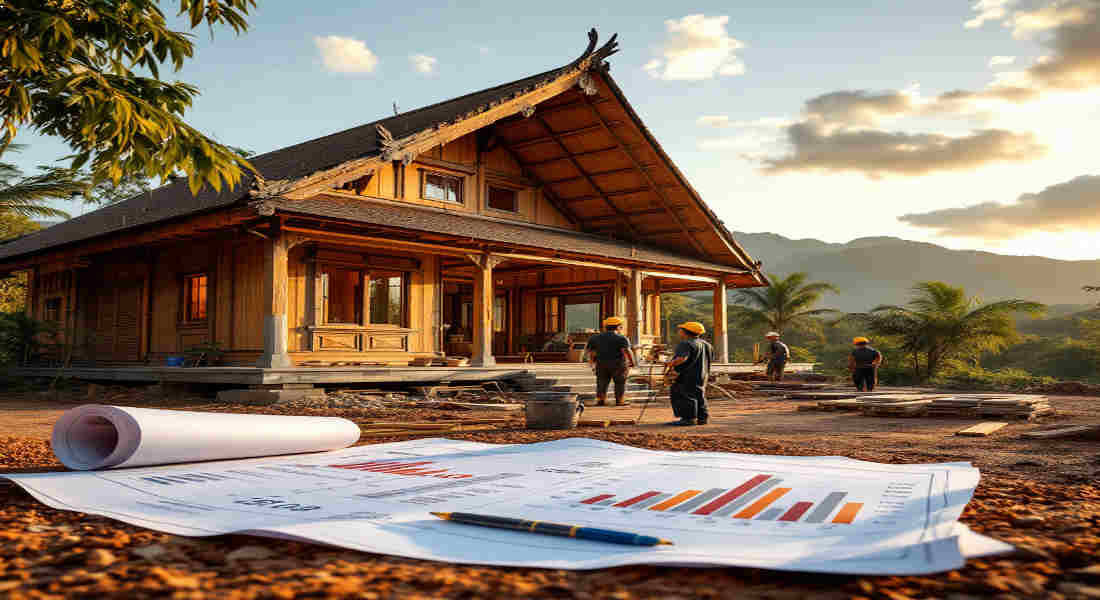 how much does it cost to build a house in laos