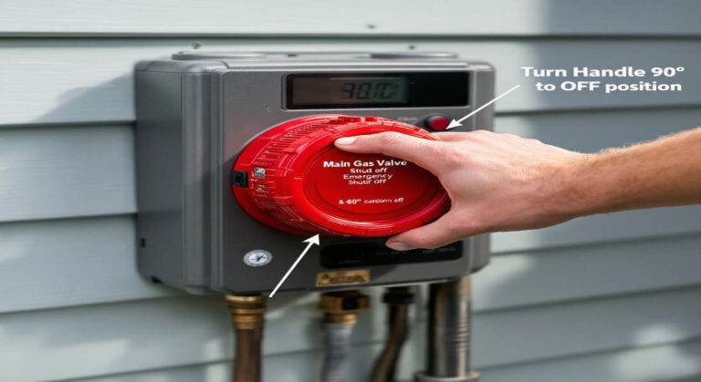 how to turn off gas line in house