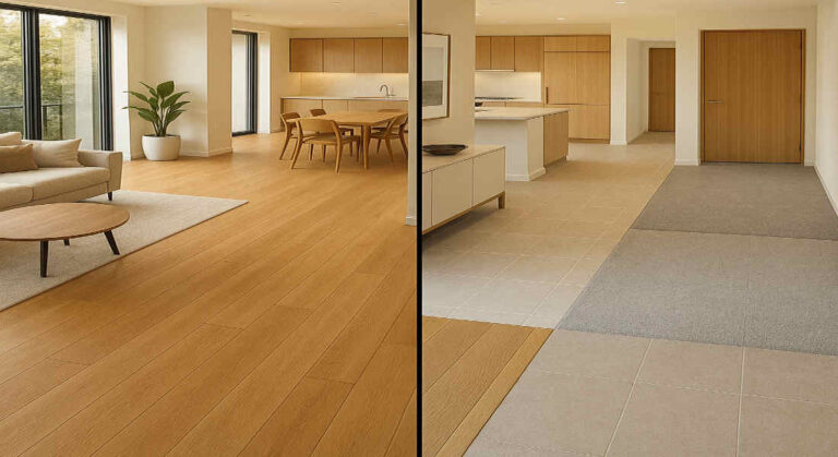 should flooring match throughout house
