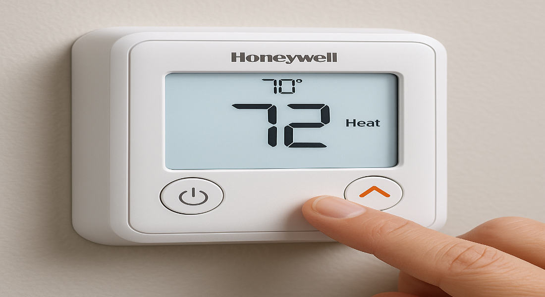 how to turn on heater in house honeywell
