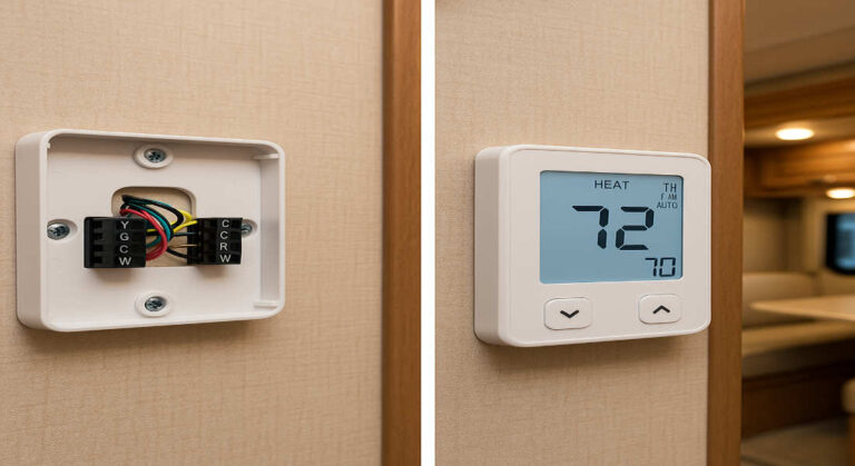 can you use a house thermostat in an rv