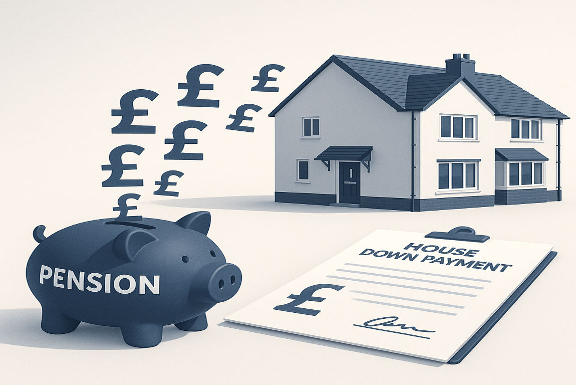 can i use my pension as a deposit for a house uk