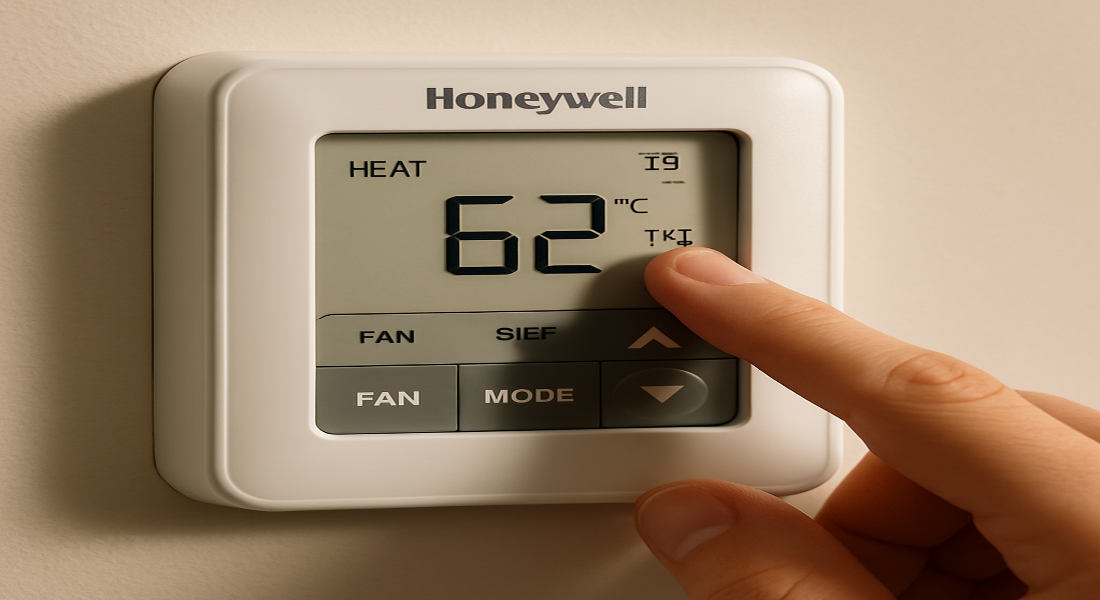 how to turn on heater in house honeywell
