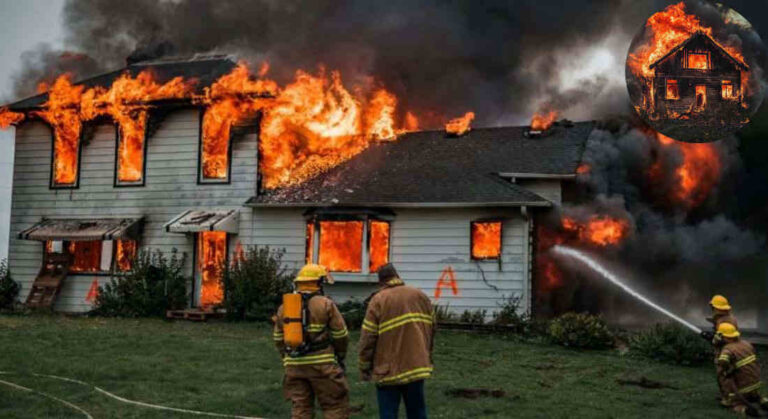 can you burn your own house down
