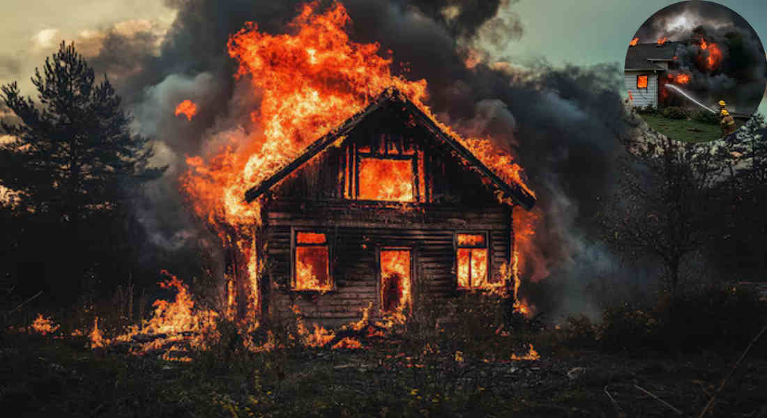 can you burn your own house down
