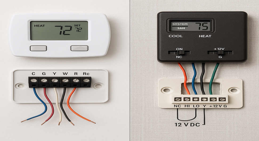can you use a house thermostat in an rv