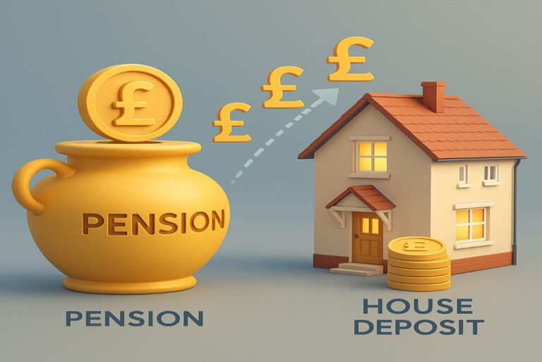 can i use my pension as a deposit for a house uk