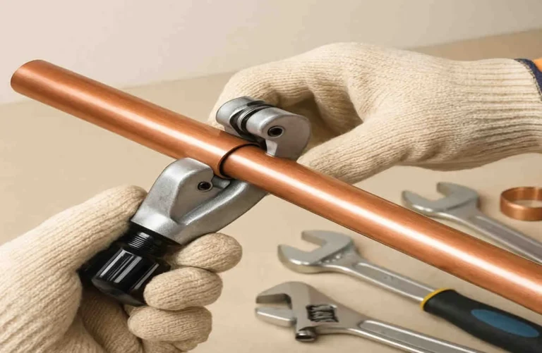 how to cut house copper pipe