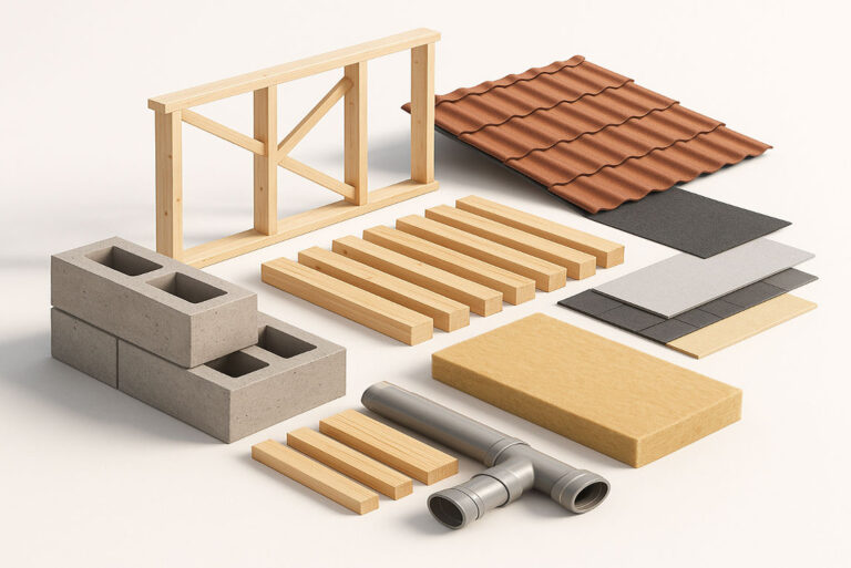 materials needed to build a house