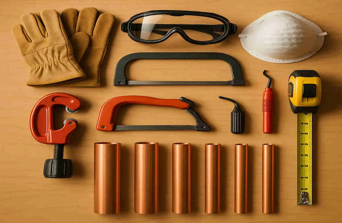 how to cut house copper pipe