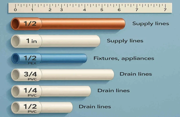 Household Plumbing Pipe Sizes