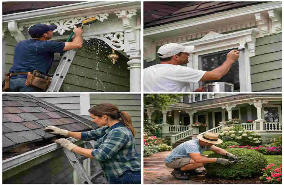 Sage Green Victorian House