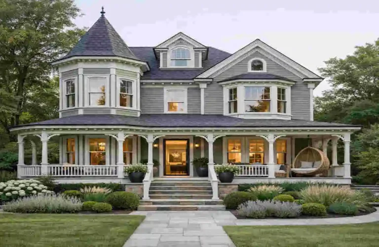 Sage Green Victorian House