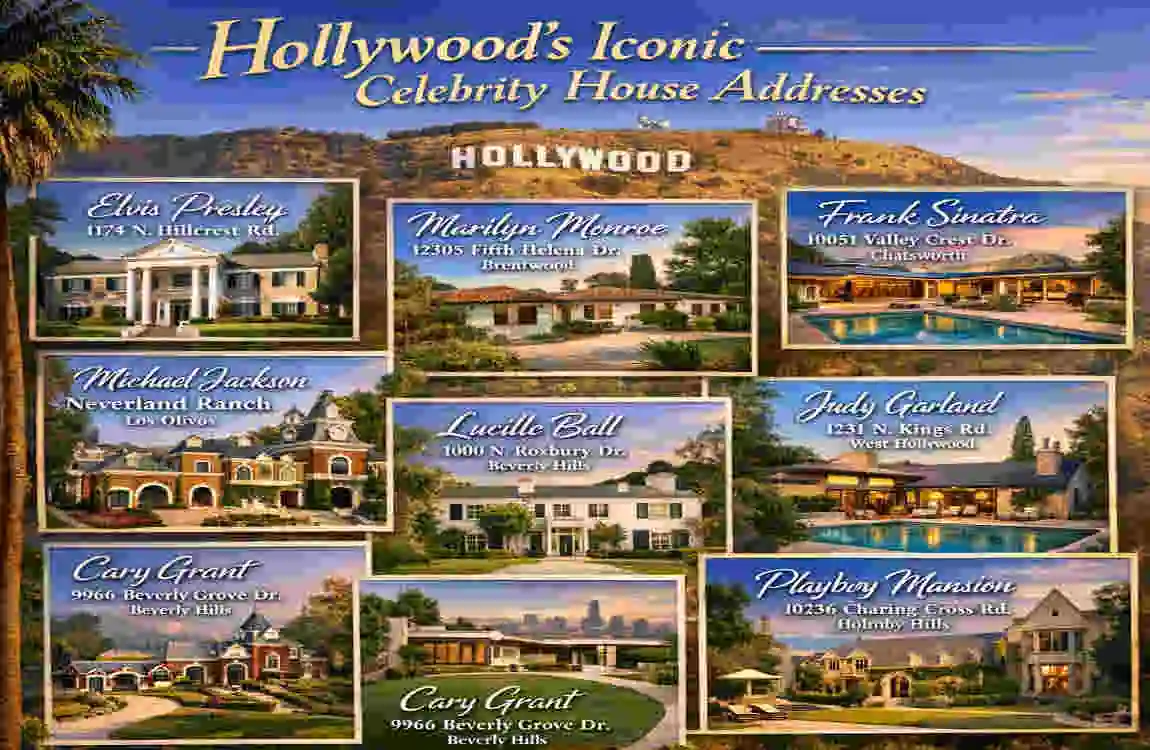 Celebrity Homes: Real Addresses