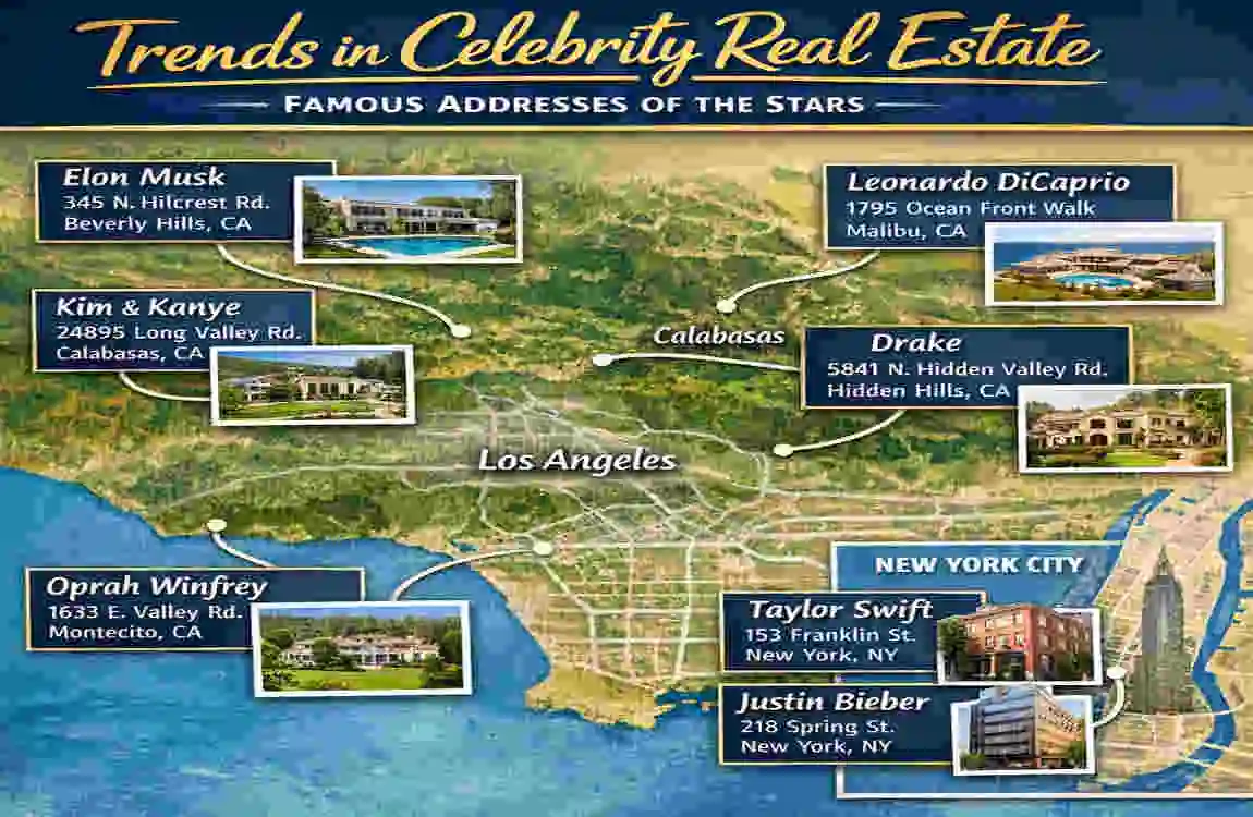 Celebrity Homes: Real Addresses