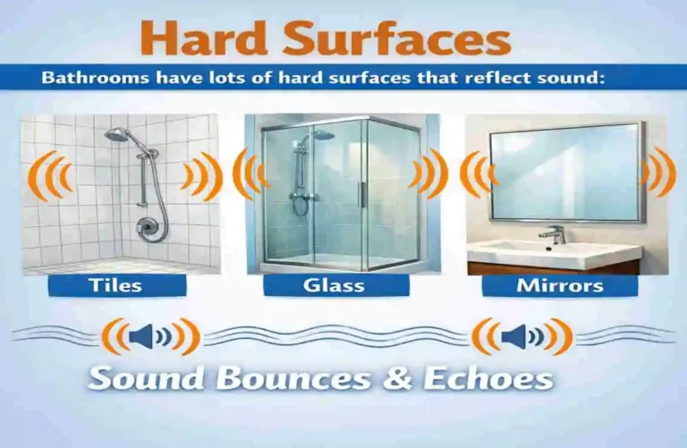 why do bathrooms echo