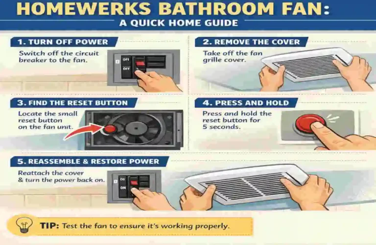 how to reset homewerks bathroom fan