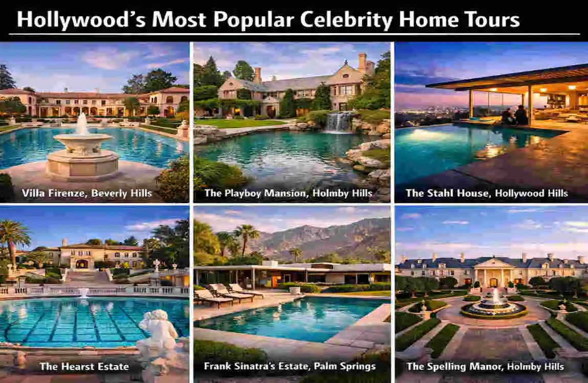 hollywood celebrity home tours