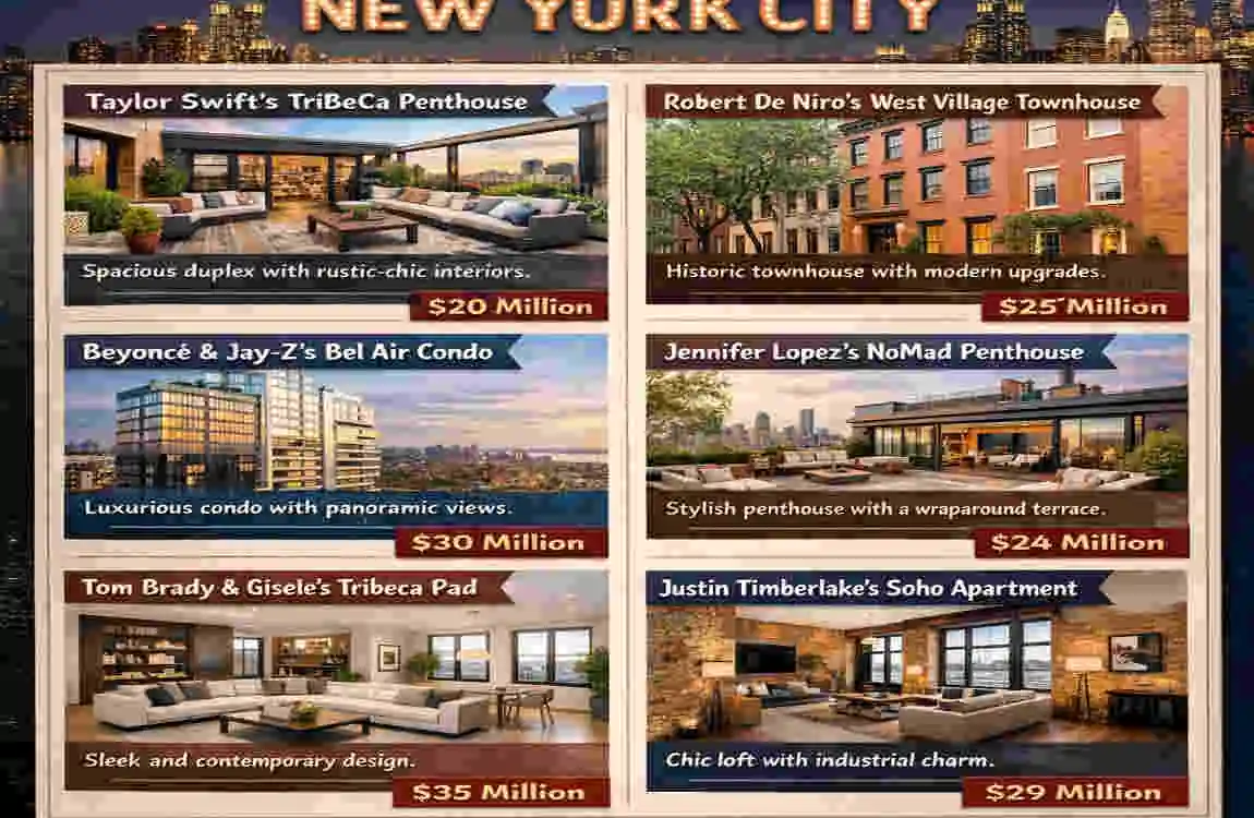 Celebrity New York Homes